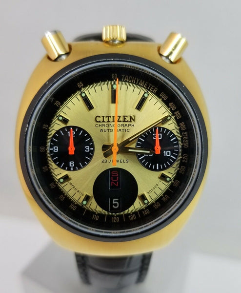 Glass Crystal W Black Al Bezel Citizen 8110 Cal. 4-901029 67-9020  Bullhead