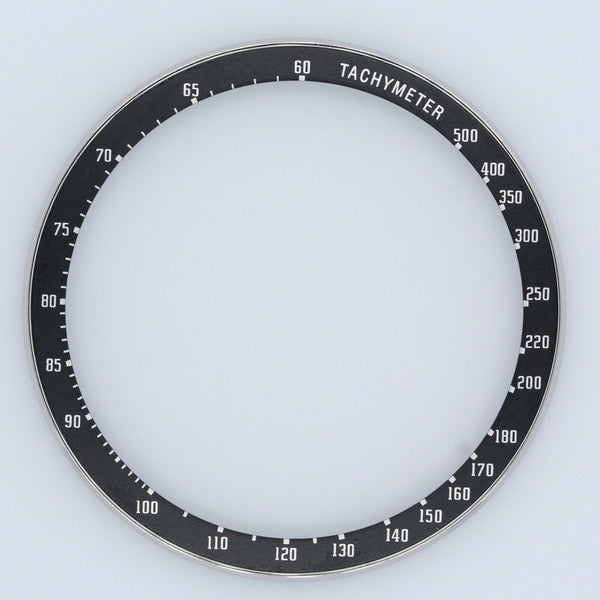 Complete Bezel Insert Seiko 6138-0030 6138-0031 Kakume chron Black Tachymeter