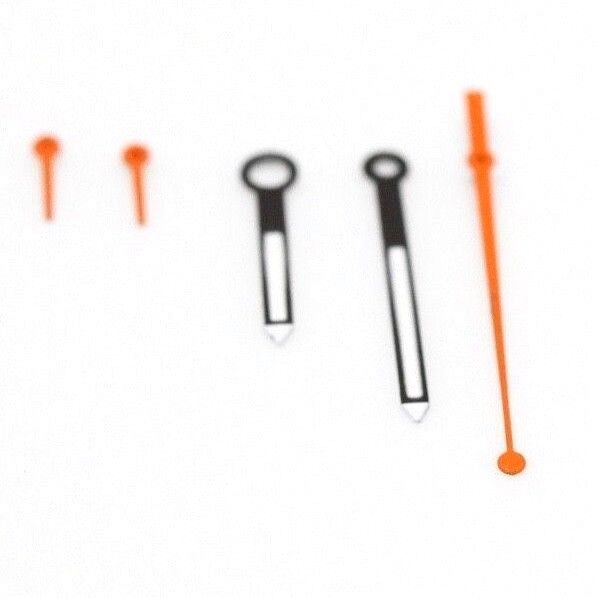 Hands set for Seiko 6138-0030 6138-0031 Kakume W/ lum Second sub Min Hour Orange
