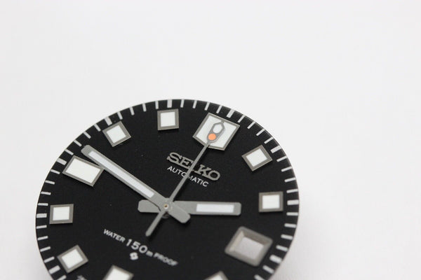 Long Sweep Hand Set Vntg SEIKO Diver 6105-8110 6105-8119 dive 6105 mod white lum