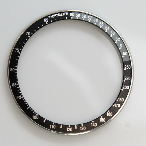 Complete Bezel w/ Black Silver Gray Tachymeter Insert Seiko 6139-6000 6139-6001