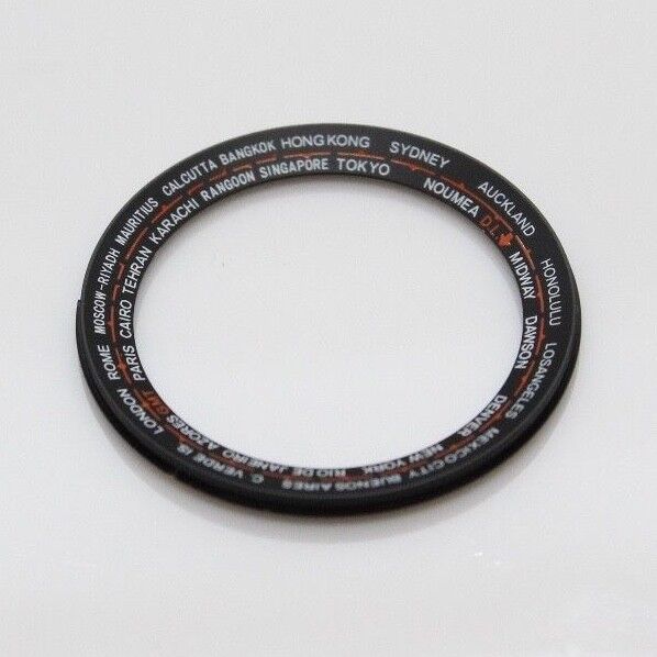 Black Inner Chapter Ring Seiko World Time GMT 6117-6400 , 6117-6409  Navigator