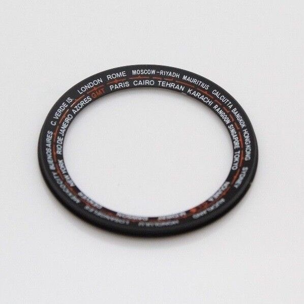 Black Inner Chapter Ring Seiko World Time GMT 6117-6400 , 6117-6409  Navigator