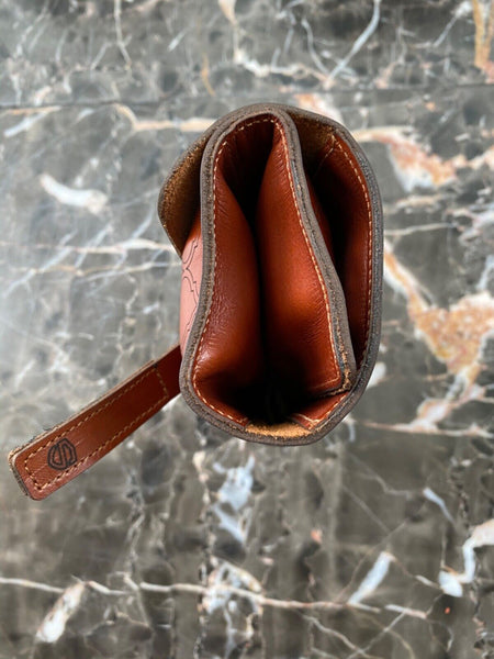 Genuine Quality Leather 3 Watch Roll Case Travel  Organizer storage pouch brown