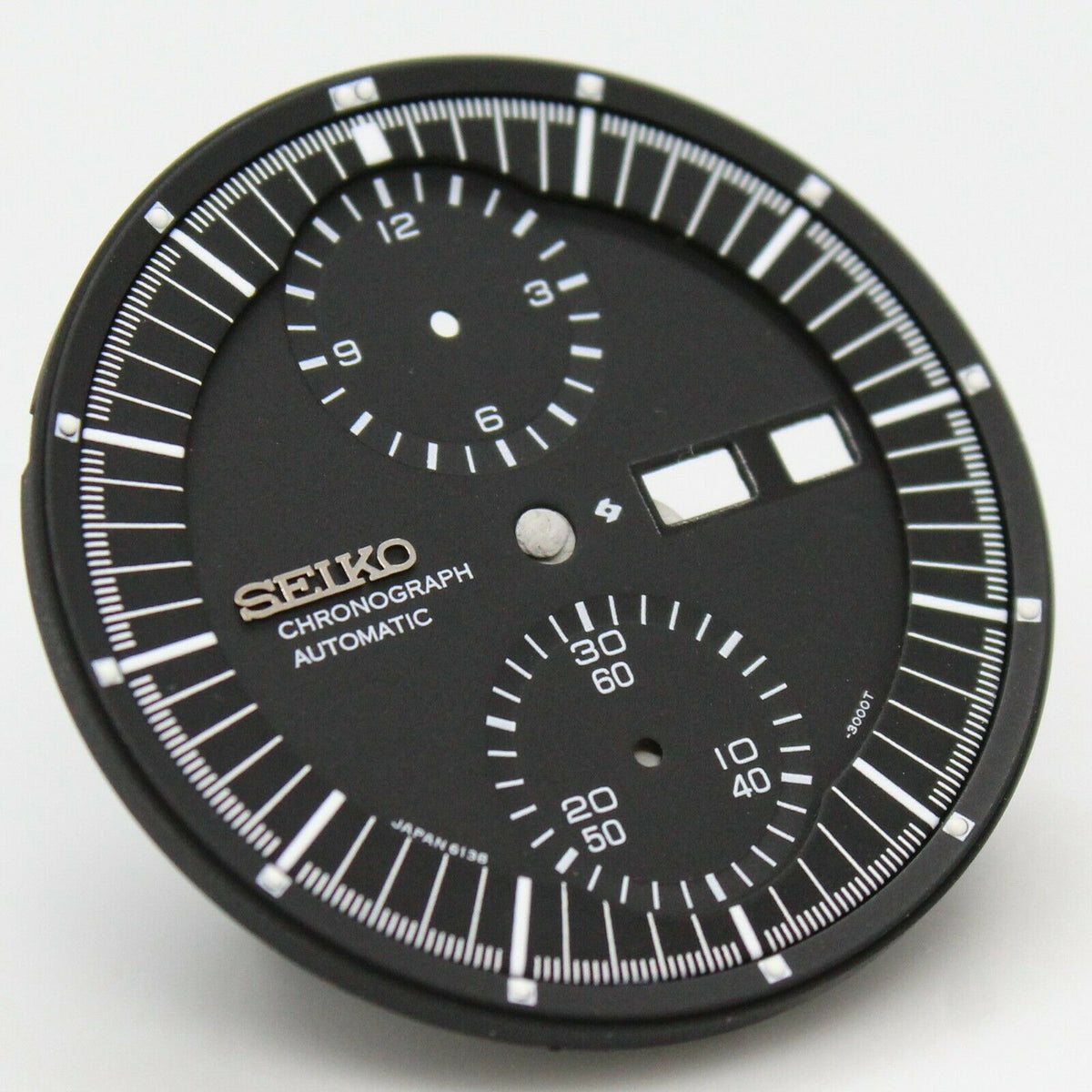 Black Dial with Ring For SEIKO Jumbo 6138 3002 6138 3003 6138