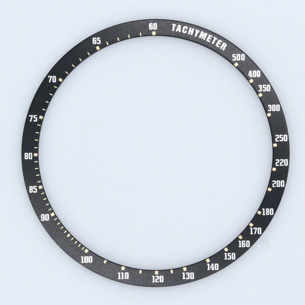 Bezel Insert for Seiko 6138-0040 Bullhead chronograph Black  Yellow Dots
