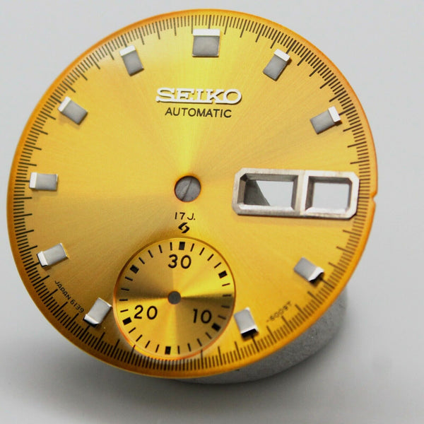 17J Yellow Dial Vintage Seiko Pogue Chronograph 6139-6001 6139-6007 6139-6009