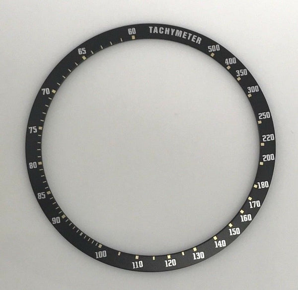 Bezel insert for Seiko Speedtimer 6138-0030 6138-0031 Kakume chronograph Black