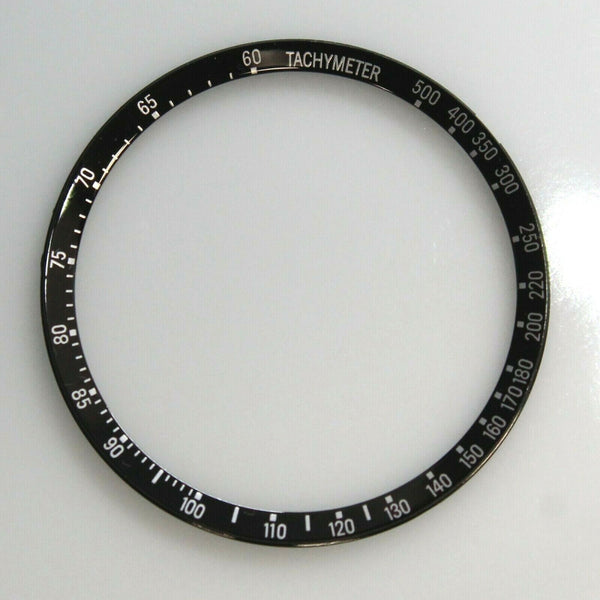 Black Tachymeter Ring For SEIKO Bruce Lee Chrono 6139-6010 6139-6011 6139-6012