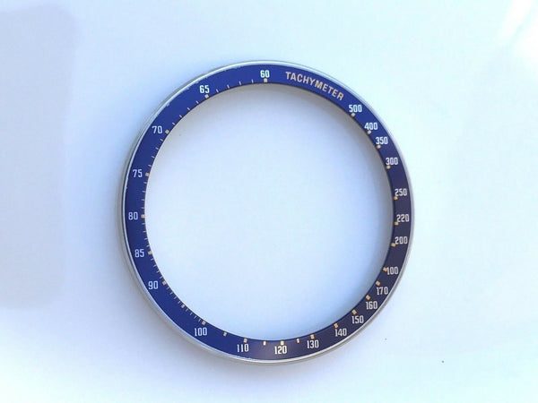 Bezel w/ Insert Seiko 6138-0030 6138-0031 Kakume chron Blue Tachymeter 6138