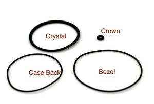 Gaskets Set For Seiko 6105-8000 , 6105-8009 Glass , Bezel , Case Back Crown Seal