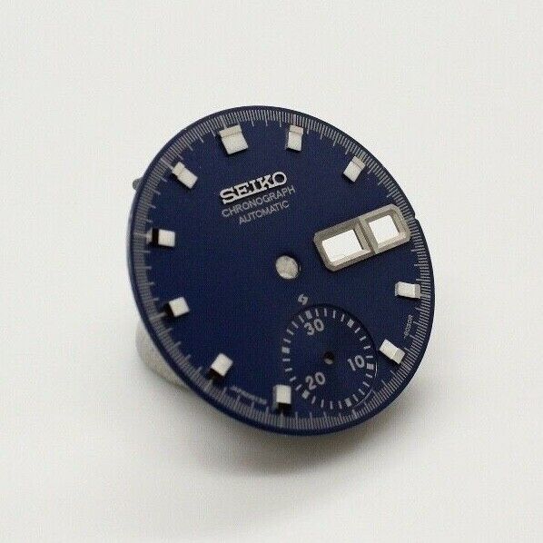 SEIKO dial 6139-6002 6005 6000 yellow gold proof 70m resist blue silver pogue