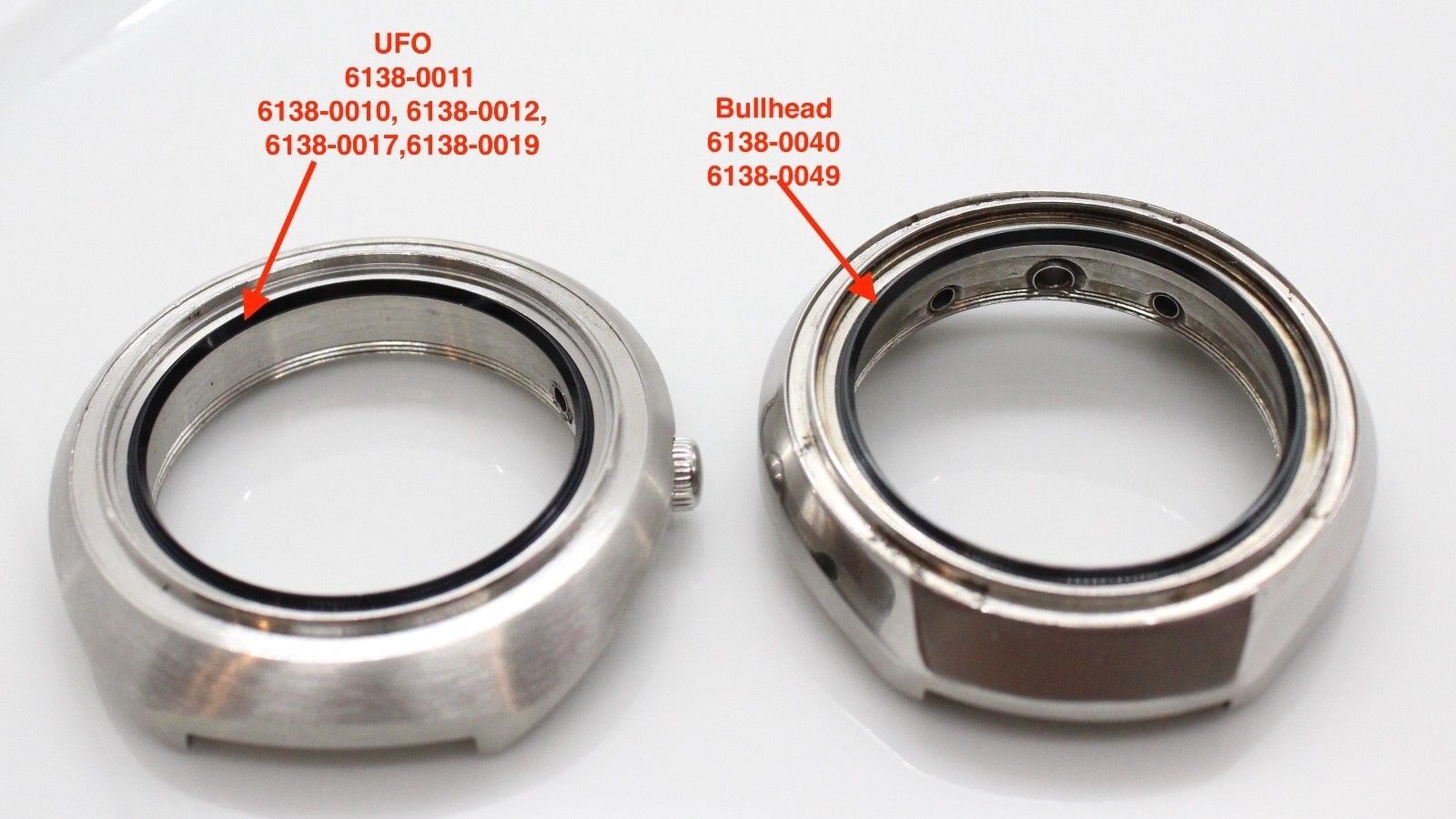 New Seiko Bullhead UFO Inner Crystal Bezel Chapter Ring Dial