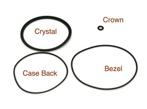 Gaskets Set For Seiko 6306-7000 , 6306-7001 Glass , Bezel , Case Back Crown Seal