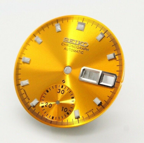 SEIKO dial 6139-6002 6005 6000 yellow gold proof 70m resist blue silver pogue