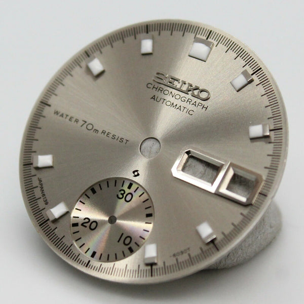 Silver Resist Dial SEIKO Chron 6139-6000 6139-6001 6139-6002 6139-6005 Pogue