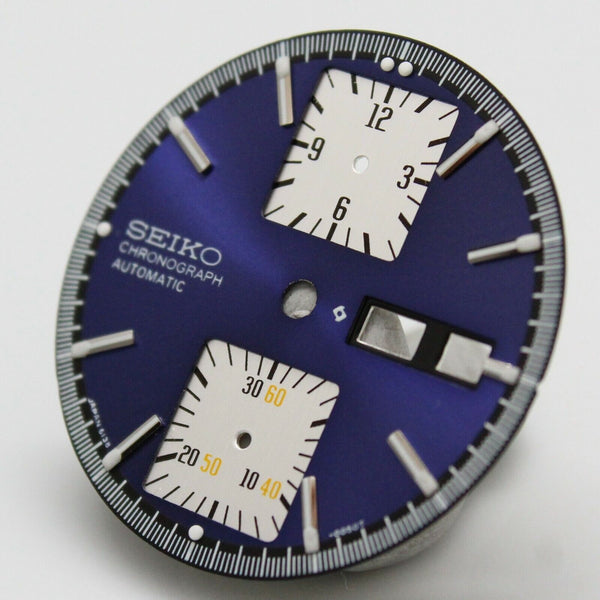 SEIKO Blue Dial for  6138 6138-0030 6138-0031 Kakume Chronograph Watch