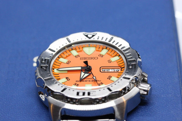 Mineral Glass Crystal For Seiko  Black Orange Monster 1st. SKX779,  SKX781, 7S26