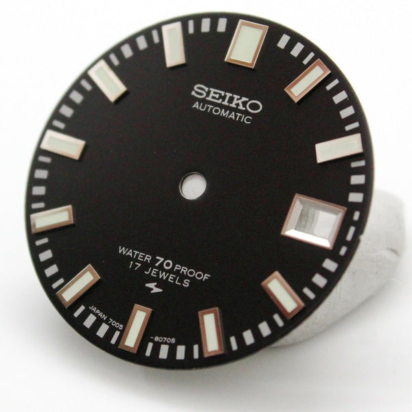 Proof  Black Dial for Seiko diver 7005 8050 8052 "Poor Man's 62MAS" Green lume