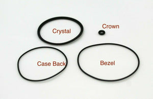 Gasket Set For Seiko 6105-8110 , 6105-8119 Glass , Bezel , Case Back Crown Seal