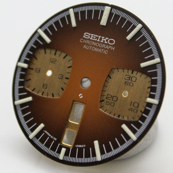 Replacement Brown Dial Seiko Bullhead 6138-0040 6138-0049 Bull Head # 6138 0060