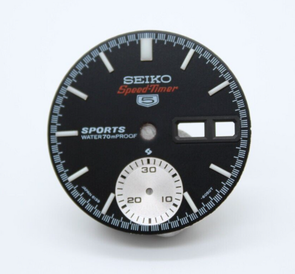 Seiko 5 Sports Speed-Timer Coke Pogue 6139-6030 6139-6031 6139-6032 Black Dial