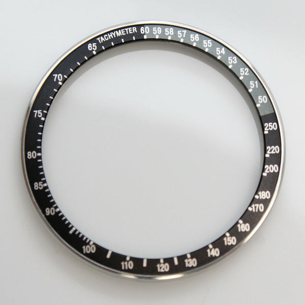 Complete Bezel w/ Black Silver Gray Tachymeter Insert Seiko 6139-6002 6139-6005