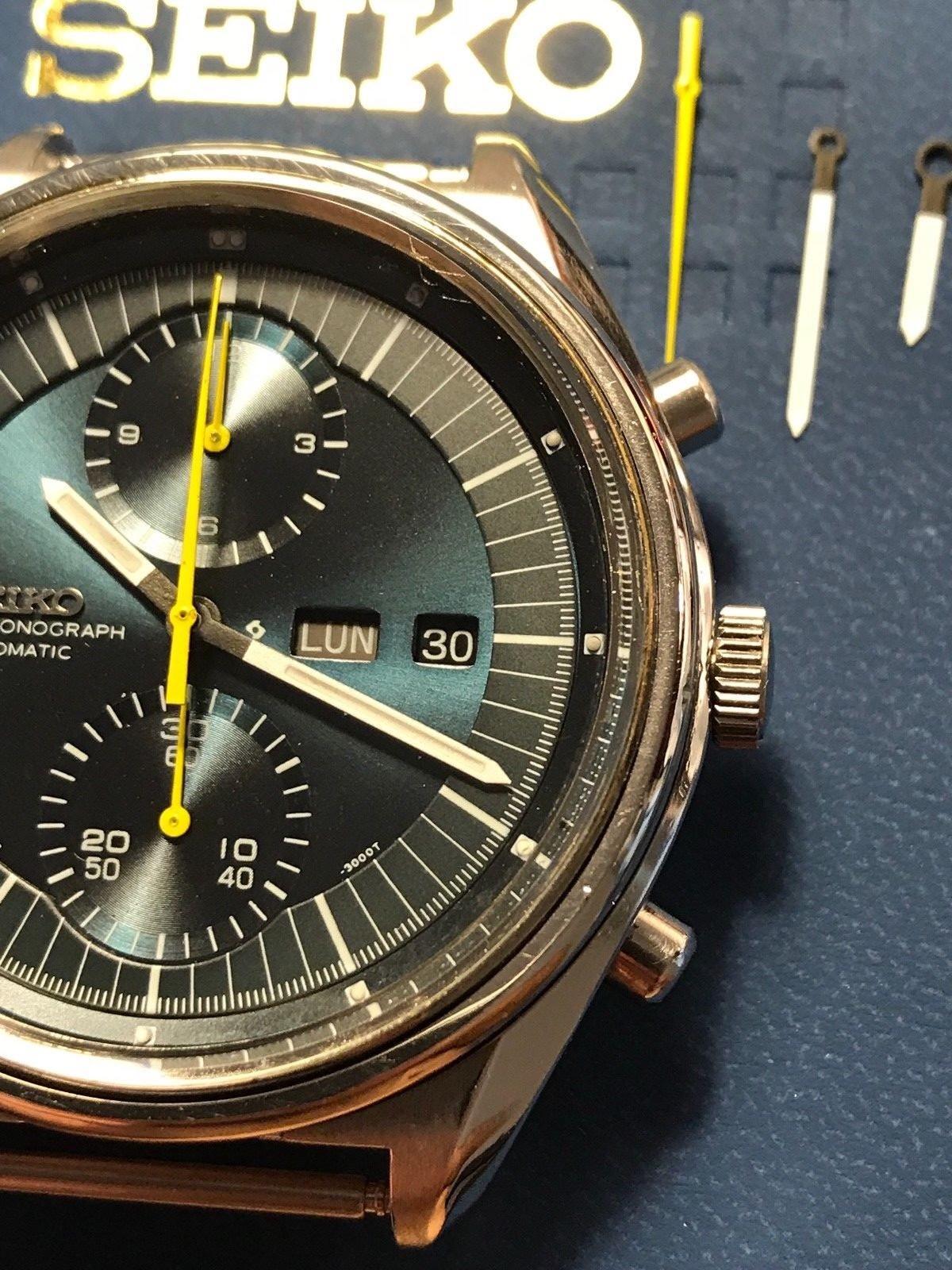 Seiko Jumbo Hands W/ Lume Chrono 6138 3002 6138-3000 6138-3002