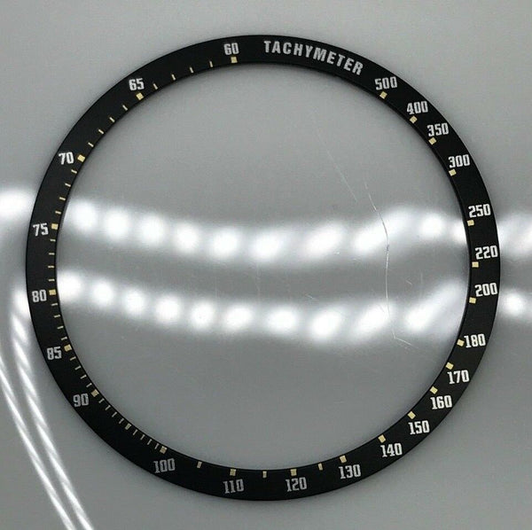 Bezel insert for Seiko Speedtimer 6138-0030 6138-0031 Kakume chronograph Black