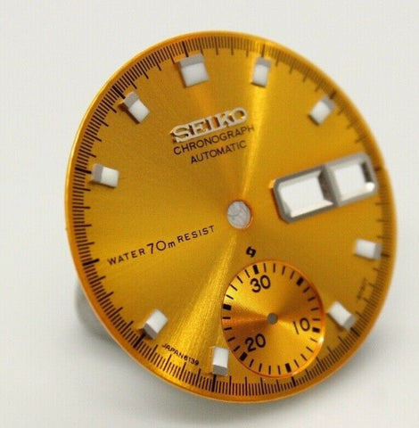 Yellow Resist Dial Vintage SEIKO Chronograph 6139-6000 6139-6001 6139-6002 Pogue