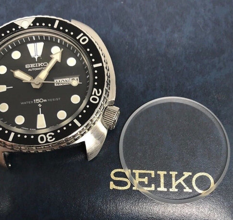 SWISS Made Glass Crystal Seiko diver 7548-700A , 7548-7000 ,  7548-7009