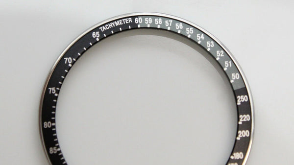 Complete Bezel w/ Insert Seiko 6139-6040 6139-6041 Black Silver  Gray Tachymeter