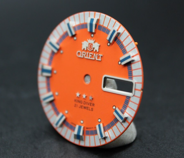 Replacement Automatic Orange Dial For Orient King Diver KD 21 Jewels