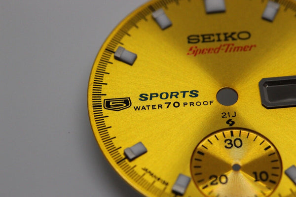 Dial for Seiko 5 Sport Pogue chron 6139-6001 6139-6002 6139-6005 Speedtimer