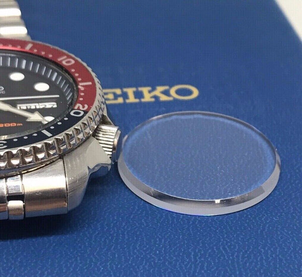 SAPPHIRE Crystal Glass Lens For Seiko AR Blue Coating Skx 175 Skx 173 Skx