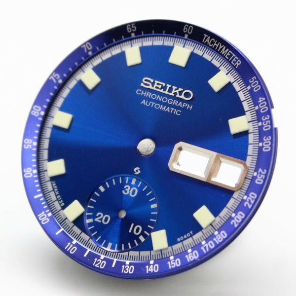 Dial for Vintage SEIKO Bruce Lee Chronograph 6139-6010, 6139-6011 6139-6012 Blue