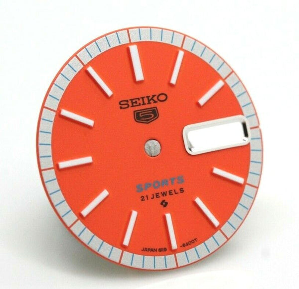 Orange Dial For Seiko 6119-6400 Seiko 5 Sport 21 Jewels 6119