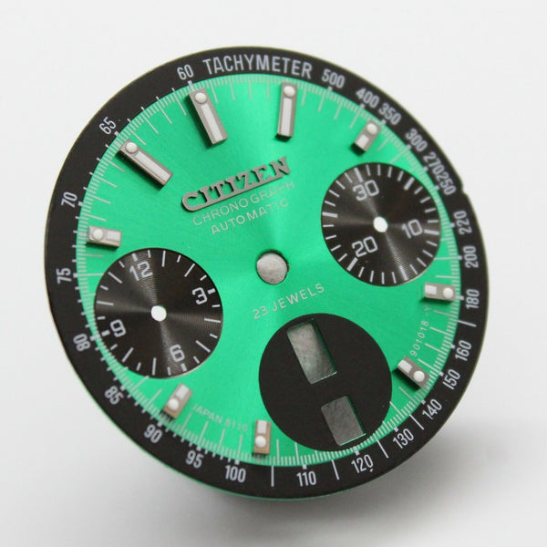 Dial for Citizen 8110 Cal. 67-9011 Bullhead Green and Black  Panda Dial