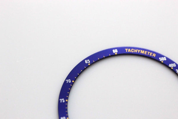 New Bezel Insert Seiko 6138-0030 6138-0031 Kakume chron Blue Tachymeter 6138