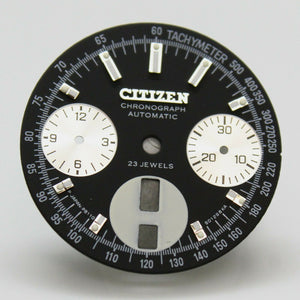 Dial For Citizen 8110 Cal. Octagon Bullhead Black Silver Panda Dial 901298KA