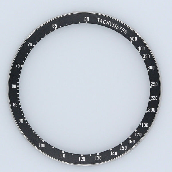 Steel bezel with Insert for Seiko 6138-0040 Bullhead chronograph Black