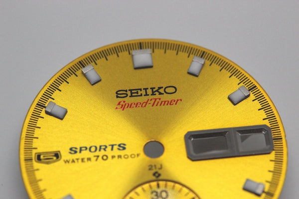 Dial for Seiko 5 Sport Pogue chron 6139-6005 6139-6007 6139-6009 Speedtimer