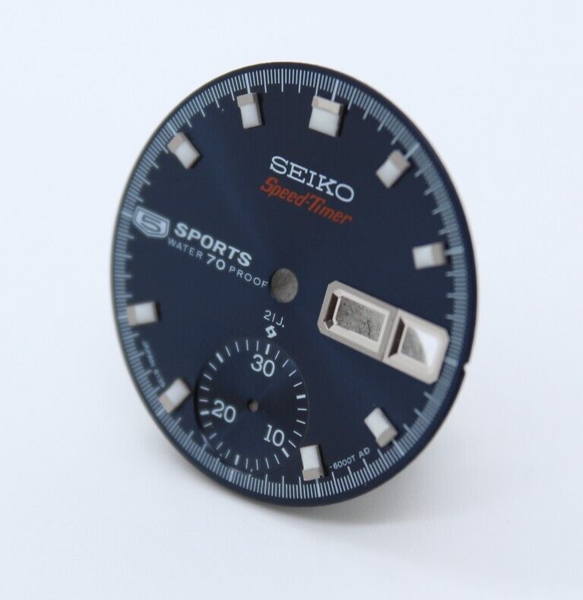Blue Dial for Seiko 5 Sport Pogue chron 6139-6005 6139-6007 6139-6009 Speedtimer