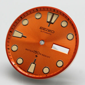 Orange Dial & bezel Ring Vintage SEIKO Turtle Diver 6309-7040 6309-7049 Nemo Mod