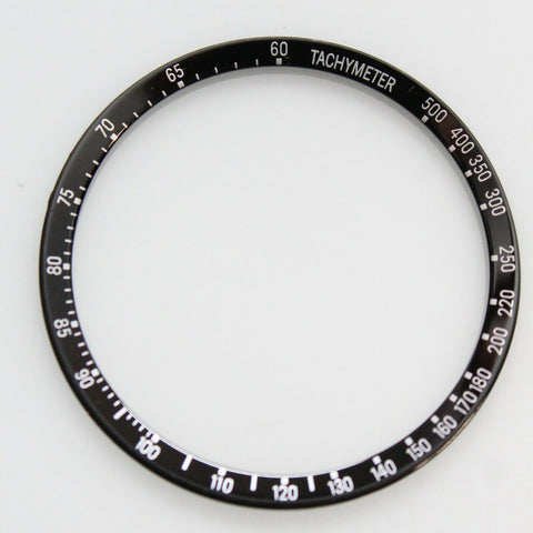 Black Tachymeter Ring For SEIKO Bruce Lee Chrono 6139-6010 6139-6011 6139-6012