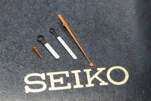 New Hands For SEIKO 6139-7000 , 6139 -7001 , 6139-7002 lume Orange Hand set