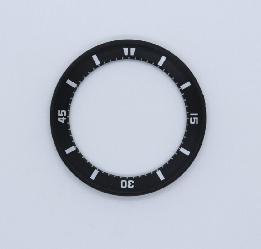 Replacement Indicator Ring Black and White insert bezel for Orient King