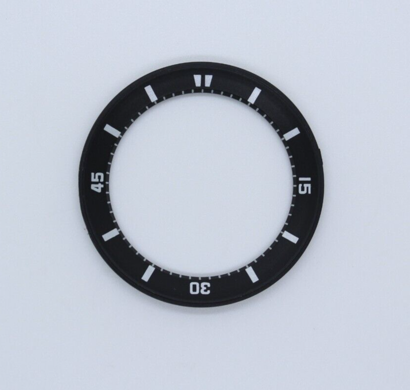 Replacement Indicator Ring Black and White insert bezel for Orient Kin ...