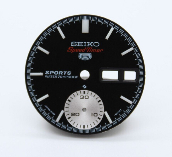 Seiko 5 Sports Speed-Timer Coke Pogue 6139-6030 6139-6031 6139-6032 Black Dial