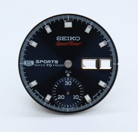 Blue Dial for Seiko 5 Sport Pogue chron 6139-6005 6139-6007 6139-6009 Speedtimer